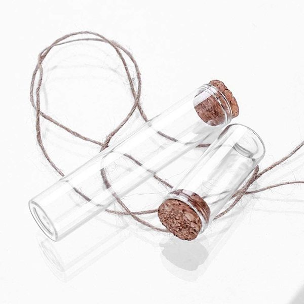 12 st 50 ml 30 mm x 100 mm Mini Glasflaskor Burkar Reagensrör med Kork