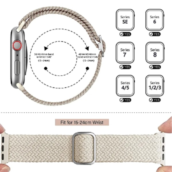 Apple Watch-armband 42/44/45/49mm, passar för iWatch-serier