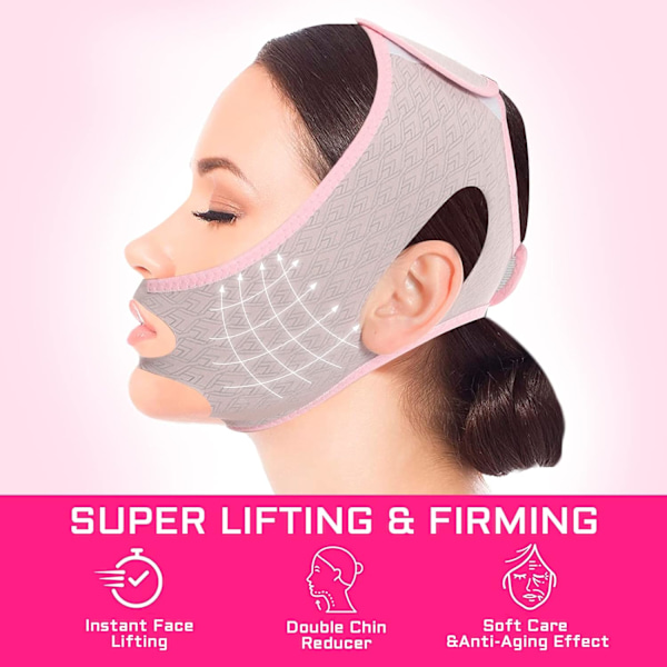2PCS Beauty Face Sculpting Sleep Mask, V Line Lifting Face-belt C
