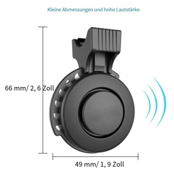 Cykelklocka Justerbar Volym USB Laddningshögtalare