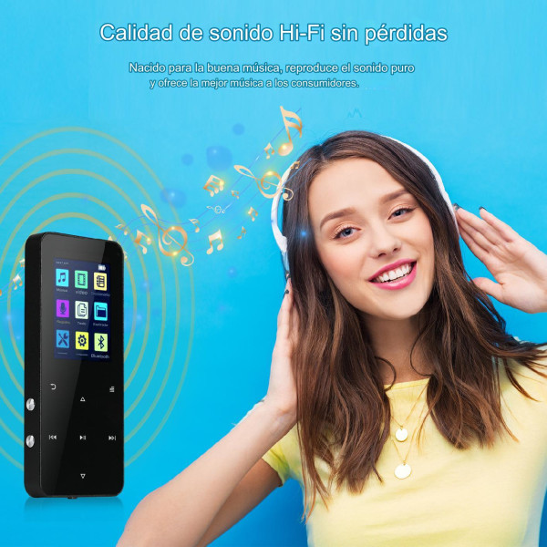 128G Bluetooth MP3 Bärbar MP3-musikspelare med HiFi och Blueto