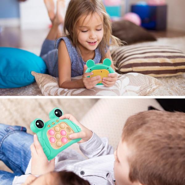 (Grön) Pussel Pop Game Controller, Bubble Sensory Fidget Toy, Fickspel för barn, Snabb