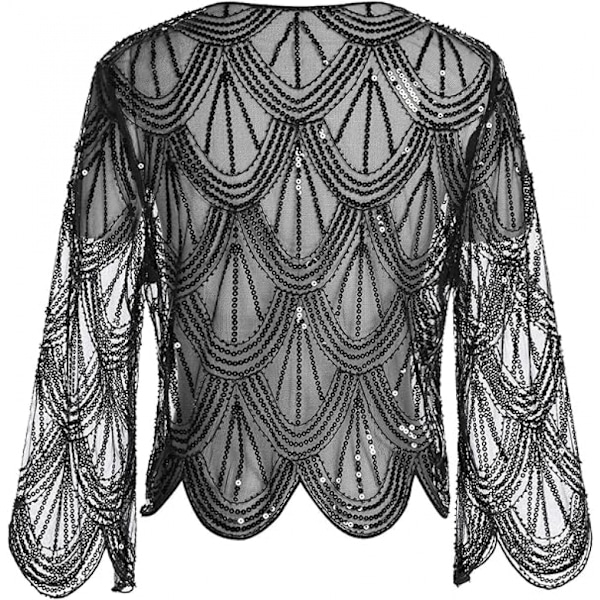Naisten vintage-tyyliin lyhyt musta toppi, hääjuhlaan, morsiamen bolero, pitkähihainen pitsi liivi, lyhyt viitta
