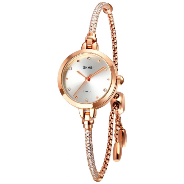 Mekanisk watch roséguld watch för kvinnor med diamanter