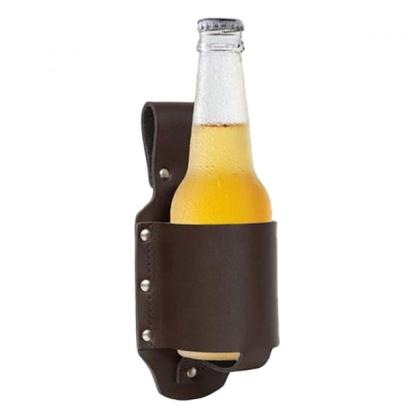Beer Belt - Flasköl Bälteshållare - Tan