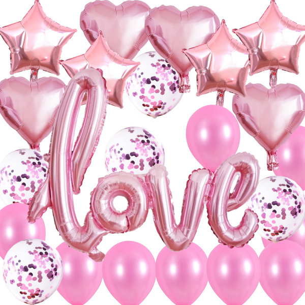 Latex ballong romantisk bröllop kärlek folie ballonger bröllopsförslag