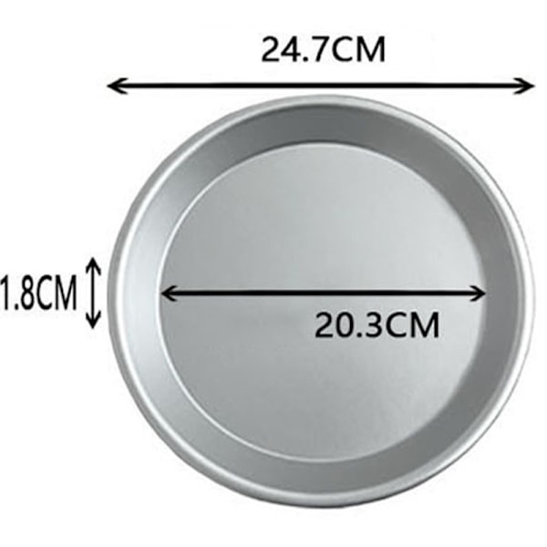 Pakke Pieform Aluminium Metal 9 Tommer pande