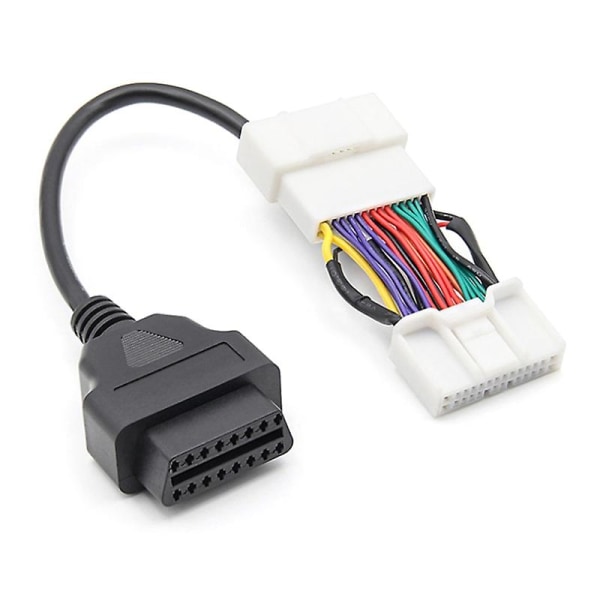 För Tesla-Model 3 Y Obd till Obd2 Connector Adapter 16pin Bil Scann