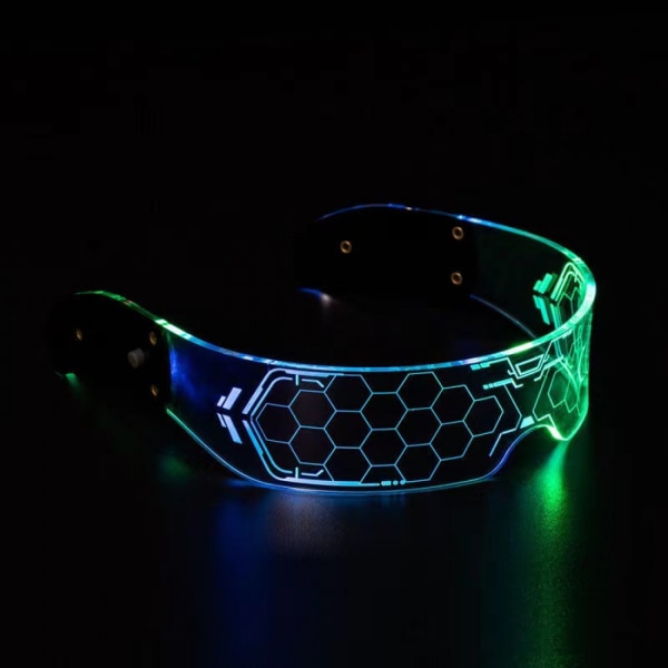 Arbetsskyddsglasögon Halloween LED-ljusglasögon
