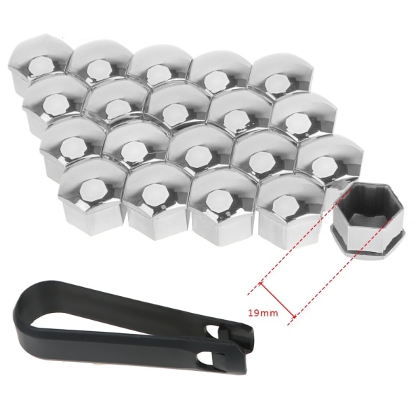 Hjulmutterkåpa 17mm Bultmutterkåpa 20 Mutterkåpa Hjulbultmutter C