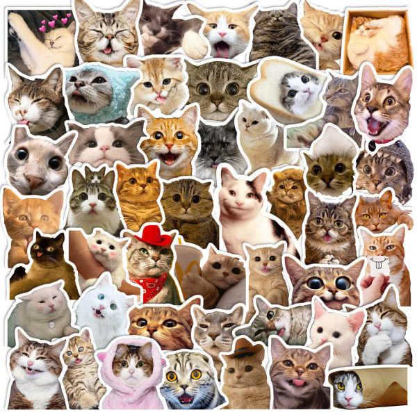 50 söta kattklistermärken