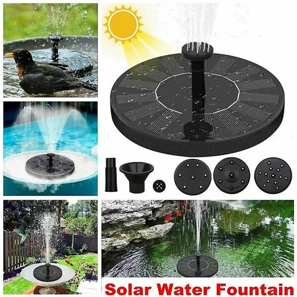 Solar vatten fontän swimmingpool damm fontän trädgård fågelbad