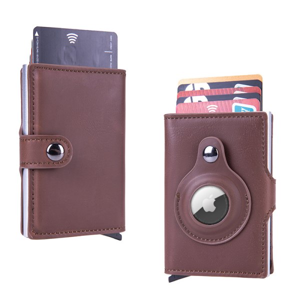 AirTag Plånbok Smal plånbok med myntväska för män