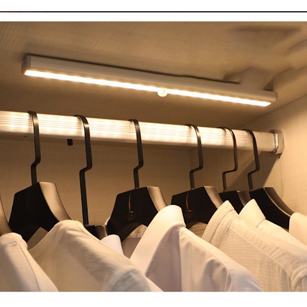 Varm belysning 10 lampor 4-pack trådlös vägglampa smart human body sensor