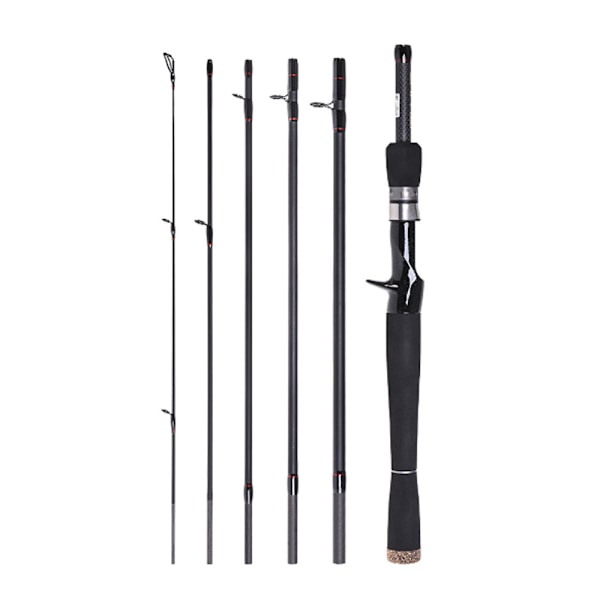 6 Section 2.1 Meter Carbon Spinning Casting Fishing Rod Lure Fishing Rod Hand Rod Fishing Gear