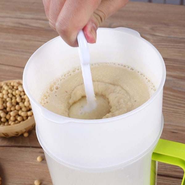 1 Set Sojamjölksfilterset Bryggpåsar Nötmjölksfilterpåsar Marmeladmatfilterkopp Tefilter Sil Sile Rice