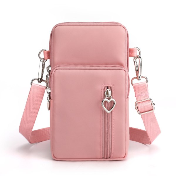 Mini liten väska mobilväska myntväska, rosa