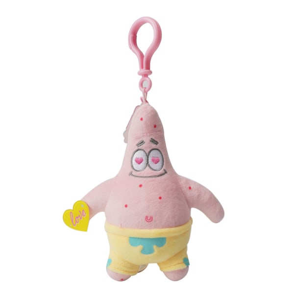 Patrick Star SpongeBob nyckelring med plyschleksakshänge