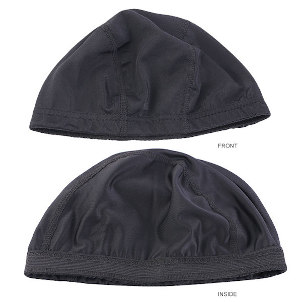 Svart mesh kupolmössa för peruktillverkning elastiska hårnät med bred elastisk band 5 st/paket