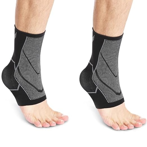 (M)Sportsfotledsstöd Stukat fotledsstöd Kompressivt fotledsstöd för Achilles tendonit och plantar fasciit lindrar smärtsvullnad
