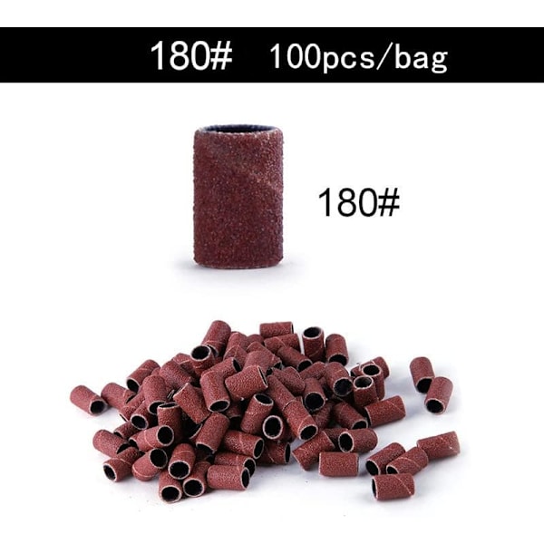 100 st Slip-on-slips för slipning, #180 korn
