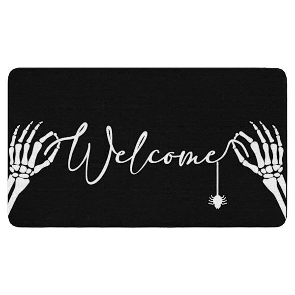 Halloween-kallokuvioinen ovi- ja eteisenmatto (50*80cm) sisä- ja ulkotiloihin, liukumaton Halloween-sisustuselementti, tervetuloa-matto