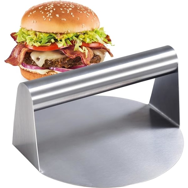 hamburgerpress gjord av rostfritt stål BBQ Burger Shaper 14 cm -