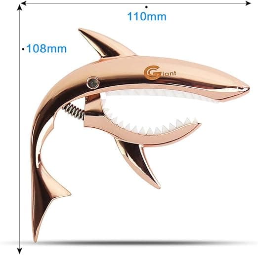 1 st Shark Guitar Capo, För Akustiska Gitarer, Elektriska Gitarer, Bas och Ukulele