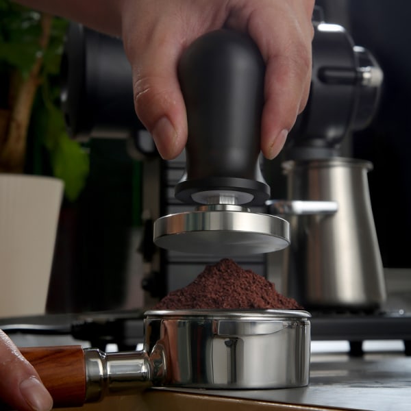 Coffee Tamper (53 mm), kaffetamper för baristor, kalibrerad till 16 ki