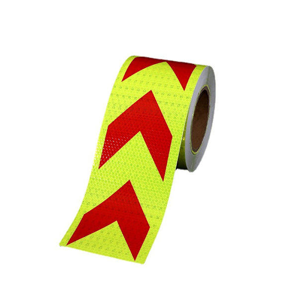 (20cm wide * 25m long) Red and yellow reflective safety tape warning reflector waterproof outdoor conspicuous tape for vehicles, t