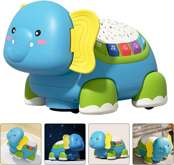 Babykryptoleksaker Krypguider Lekleksaker Elefant