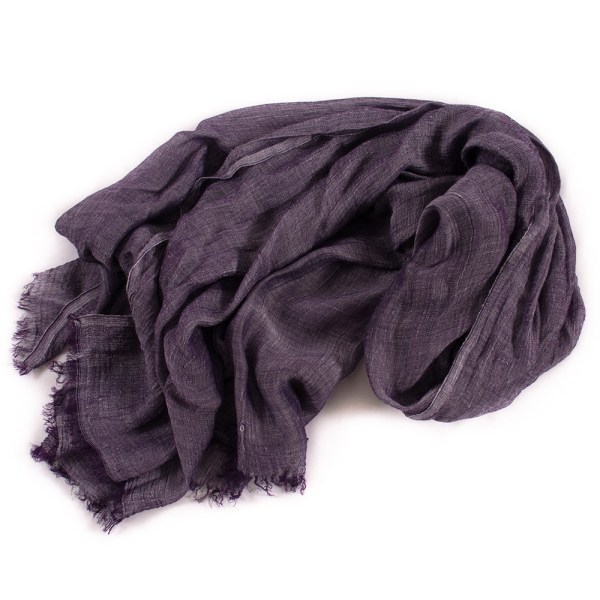 Scarf basic scarf med liten franskant lätt slinghalsduk för kvinnor