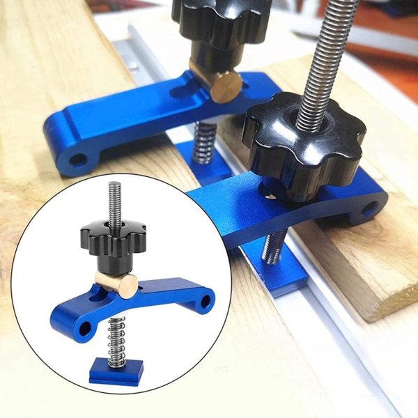 T Track Clamp Set,T Track Clamp Metal Quick Action Fixing Clamp Set för T Track Woodworking