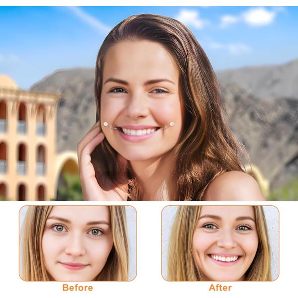 （svart）Dimple Maker 2 st Dimple Trainer Ansikts Dimple Trainer Kind Dimple Träning Verktyg Ansikts Leende