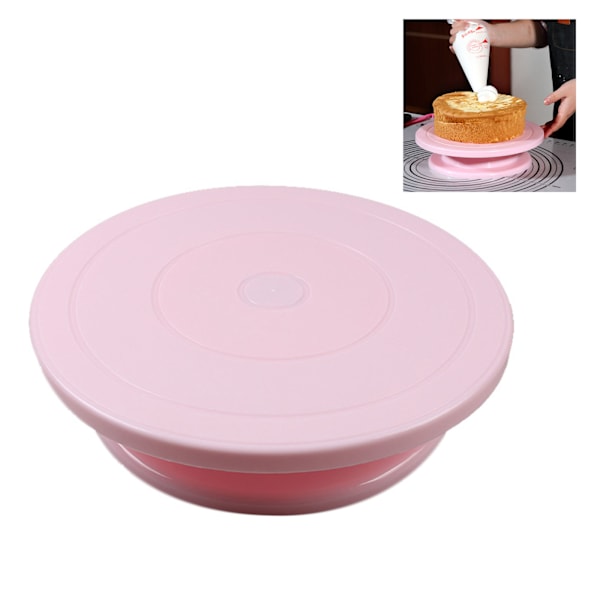 Cake Turntable - Turntable - Rotatable Cake Plate - baking - Anti-slip - pink