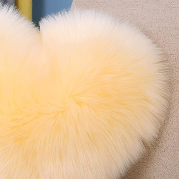 Beige hjerteformet putetrekk dekorativt putetrekk egnet for stue sofa soverom kontor