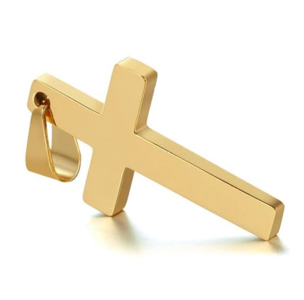 Klassiskt korshänge Halsband - Guld