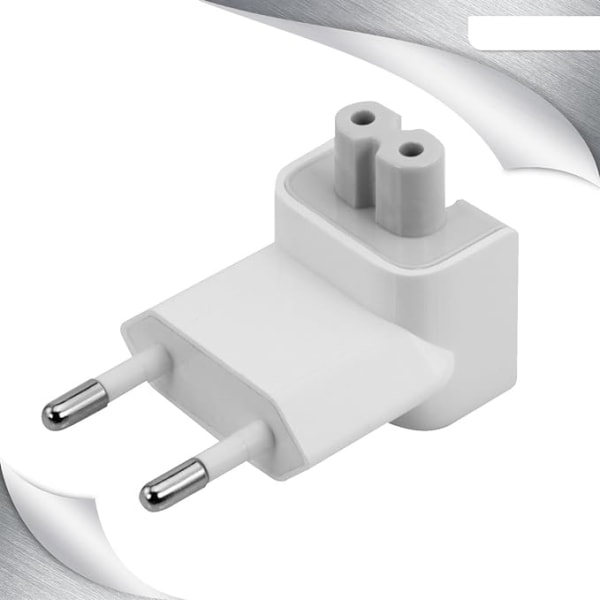 2-polig duckhead EU-adapter - Kompatibel med Apple iPhone och Macb