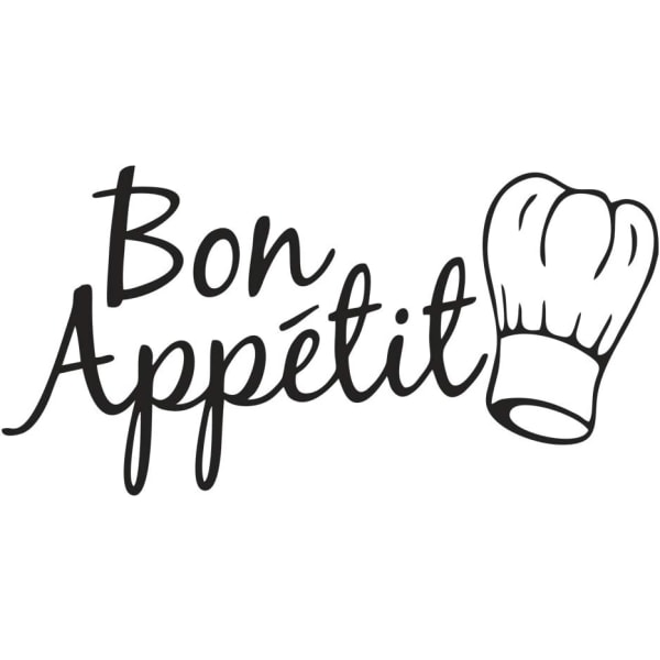 Fransk citat Avtagbar vinylväggklistermärke för kök matsal
