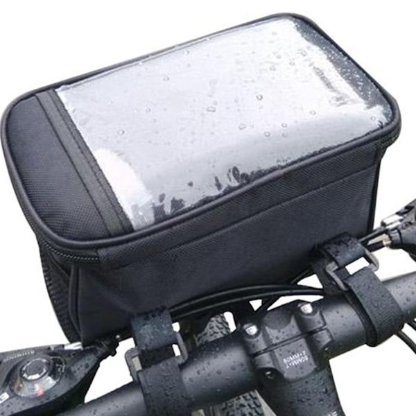 Stycke (Blå+Svart) med Reflekterande Remsor, Nätcykelstyre Väska