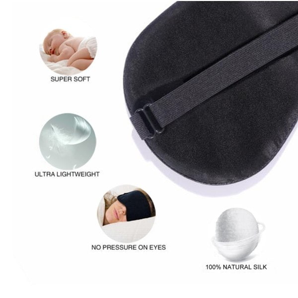 Nukkumismaskit 100% silkkiä 2 kpl