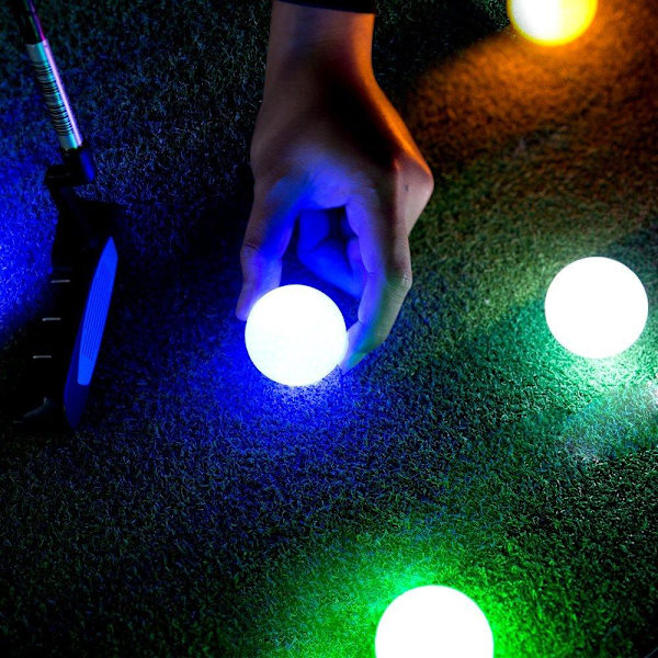 3-pack Luminous Golfbollar, Flerfärgade, One Size
