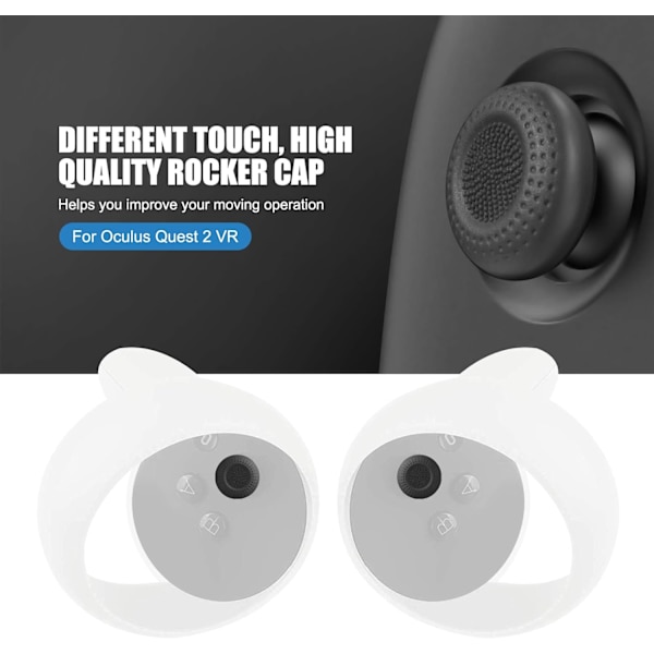 (Svart) Oculus Quest 2 Touch Controller Full Skyddande Omslag med