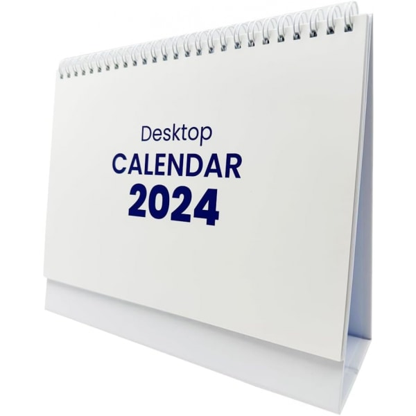 (Vit) 2024 Skrivbordskalender 2024 Planeringskalender 2024 Årlig Pla