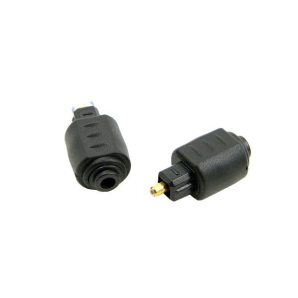 5PCS Mini 3,5 mm Jack till Toslink hane till hona optisk anslutning Ljudadapter för utmärkt ljudkvalitet - Pack