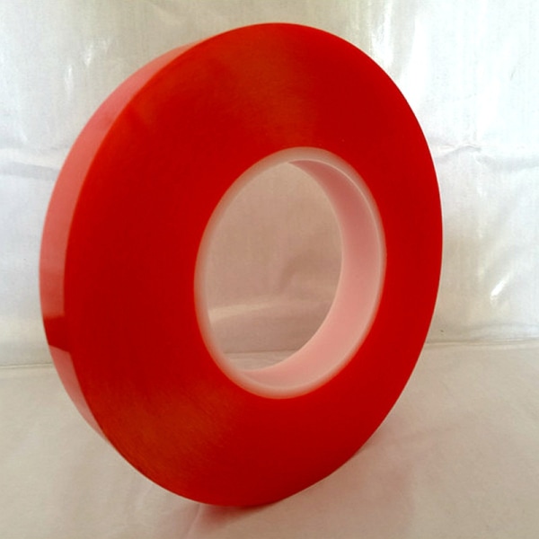 6 mm röd dubbelhäftande självhäftande tejp Easy Lift Super Stark