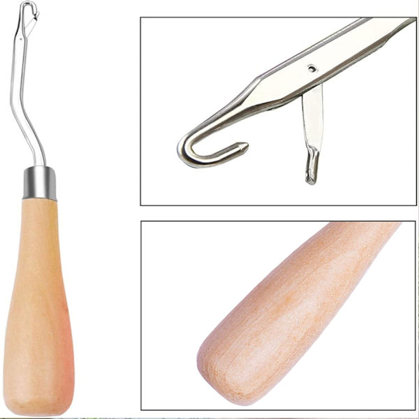 5-delars set med tunga krok, liten nålkrok, tunga krok, woo