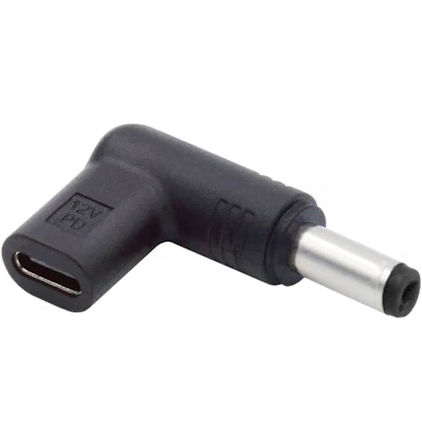 USB-C till DC 12V adapter (5,5x2,1 mm), USB 3.1 typ C-anslutning till
