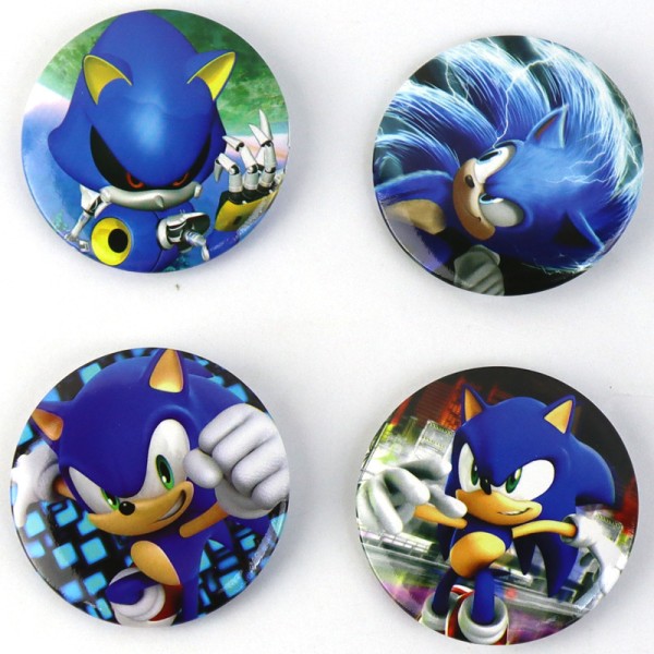 Paket med 12 Sonic Sonic märken runda märken