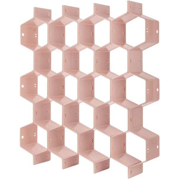 Rosa Lådavdelare Organizer 8st DIY Plast Grid Honeycomb Dra